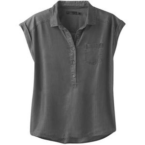 prAna Azul chambray 3/4 button down